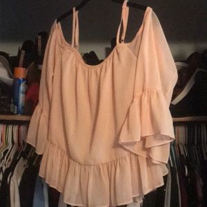 Peach blouse